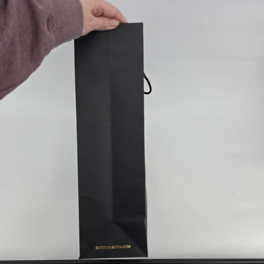 Scotch & Soda Amsterdam Gold Print Store Retail Shopping Bag‎ Tote 16x12.5x4.75